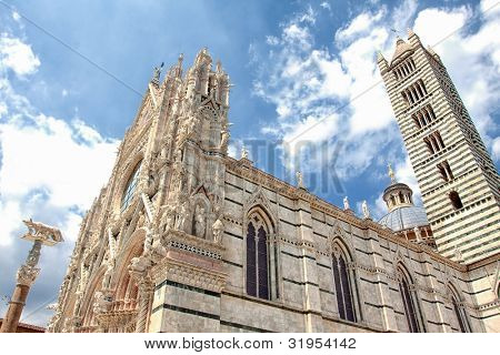 Katedrála v Sieně, Duomo di Santa Maria Assunta, širokoúhlé zobrazení