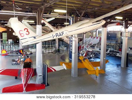 Somma Lombardo / Italy - August 12, 2017: Volandia Museum Park Near Malpensa Airport. Volandia Is Th