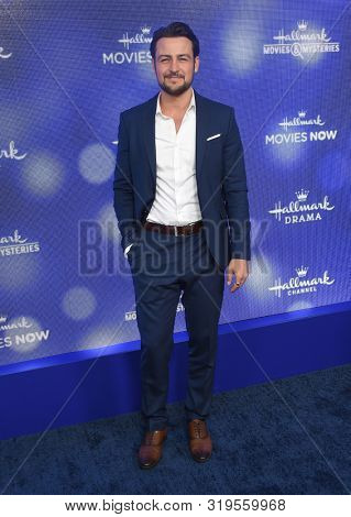 LOS ANGELES - JUL 26:  Tyler Hynes arrives for the Hallmark Channel and Hallmark Movies & Mysteries Summer 2019 TCA on July 26, 2019 in Los Angeles, CA                