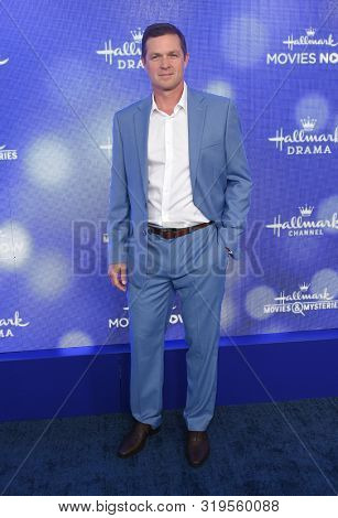 LOS ANGELES - JUL 26:  Eric Close arrives for the Hallmark Channel and Hallmark Movies & Mysteries Summer 2019 TCA on July 26, 2019 in Los Angeles, CA                
