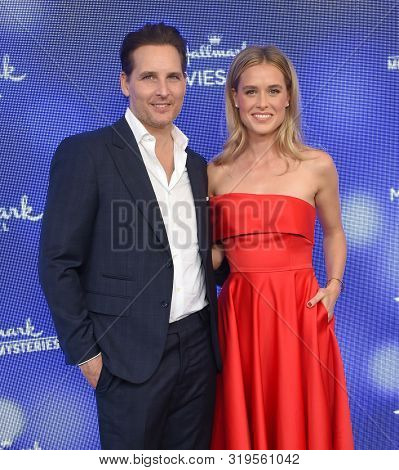 LOS ANGELES - JUL 26:  Peter Facinelli and Lily Anne Harrison arrives for the Hallmark Channel and Hallmark Movies & Mysteries Summer 2019 TCA on July 26, 2019 in Los Angeles, CA                