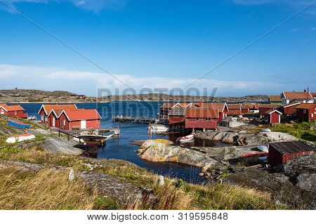 View To The Island Kaeringoen In Sweden.