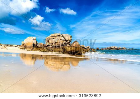 Beach In The Coast Of Kerlouan, Brittany