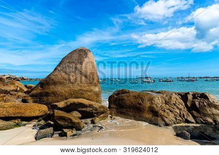 Beach In The Coast Of Kerlouan, Brittany