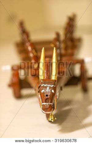 Indian Festival Pola, Beautiful Little  Bull Cart Like Toy