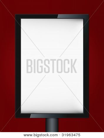 leere Werbung Plakat