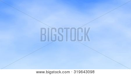 Blue Sky Wallpaper, Clear Air, Heavenly Background, Vector Illustration.