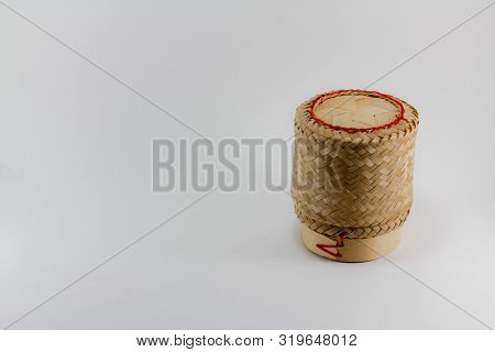 Picture Of Kratib Glutinous Rice Made From Bamboo Weaving Work