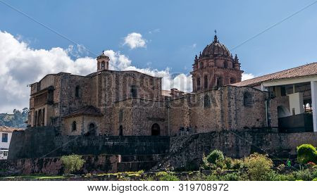 Cusco, Peru - 05/24/2019: Qoricancha And Santo Domingo In Cusco, Peru.