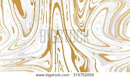 White And Gold Marble Background. Marble Texture Design. Abstract Background. Stock. Oil Painting St