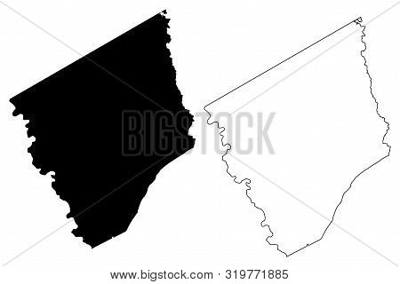 Robertson County, Texas (counties In Texas, United States Of America,usa, U.s., Us) Map Vector Illus