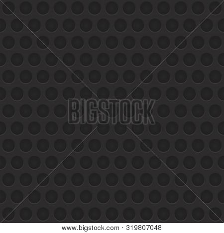 Black & Grey Geometric Circular Abstract Seamless Pattern Background