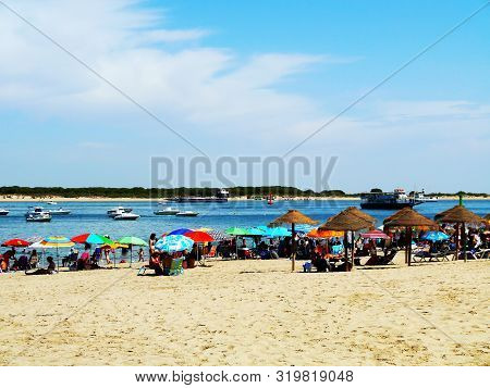 Sanlucar De Barrameda Beach. Cadiz. Andalusia. Spain. Europe. August 25, 2019