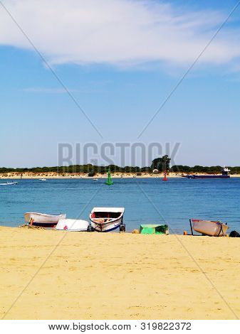 Sanlucar De Barrameda Beach. Cadiz. Andalusia. Spain. Europe. August 25, 2019