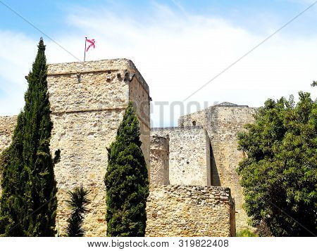 Santiago Castle In Sanlucar De Barrameda, Cádiz. Andalusia Spain. Europe August 25, 2019