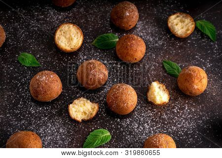 Tasty Cottage Cheese Donuts With Sugar Powder