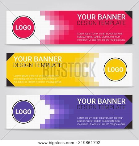 Abstract Beautiful Banner Template Background, Vector Illustration ,design For Business Presentation