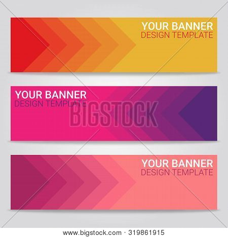 Abstract Beautiful Banner Template Background, Vector Illustration ,design For Business Presentation