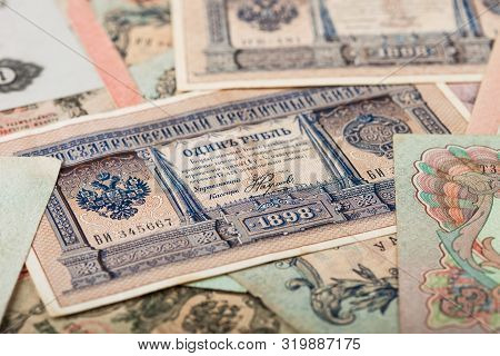 Russian Empire Old Vintage Rubles From Czar Nicholas 2. Rubles With Different Signatures.collectable