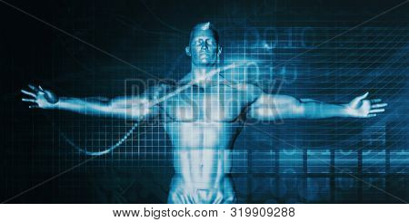 Athletics Technology Innovation for Sports Athlete Research 3d Render