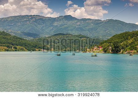 Jablanicko Lake In Bosnia And Herzegovina Near Village Ostrozac