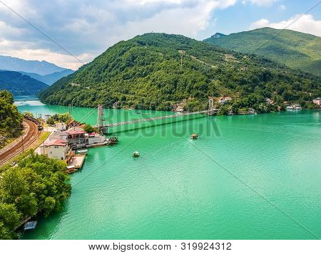 Jablanicko Lake In Bosnia And Herzegovina Near Village Ostrozac