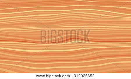 Orange Abstract Background. Curved Lines. Vector Illustration.