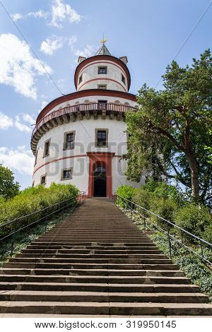 Hunting Chateau Humprecht Surrounded By A Wood Park, Formerly A Game Reserve, Sobotka, Czech Republi