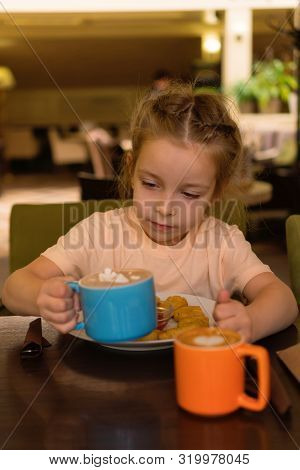 Breakfast In A Cafe For Young Lady