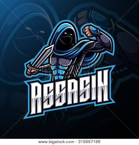 Assassin Sport Mascot Logo Design With Text
