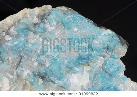 blå lazulite mineral