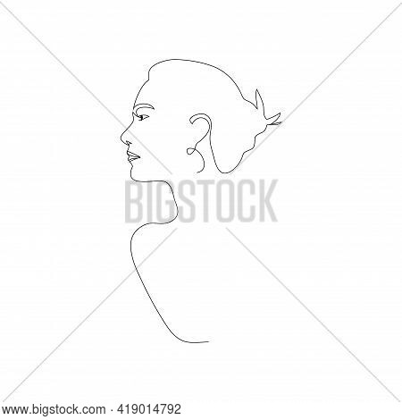 Continuous Line Art In Elegant Style For Prints