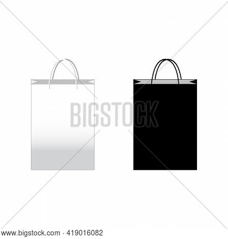 Paper Shopping Bags Isolated On White Background