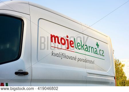 Havirov, Czech Republic - September 12, 2020: The Logo Of Moje Lekarna Pharmacy Company On A White V