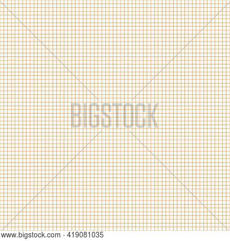 Graph Paper. Abstract Grid Color Squared Background. Geometric Plotting Paper For School Education, 