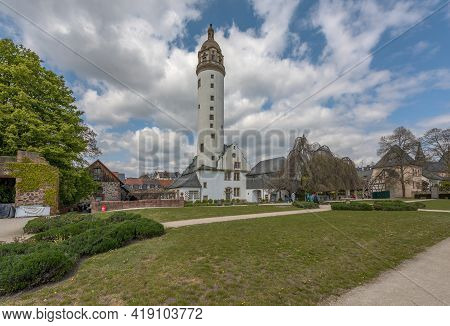 Medieval Hoechster Castle In Frankfurt Hoechst, Germany