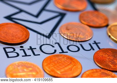 Kazan, Russia - May 2, 2021: Bitclout Is A Crypto Social Network That Allows You To Speculate On Peo