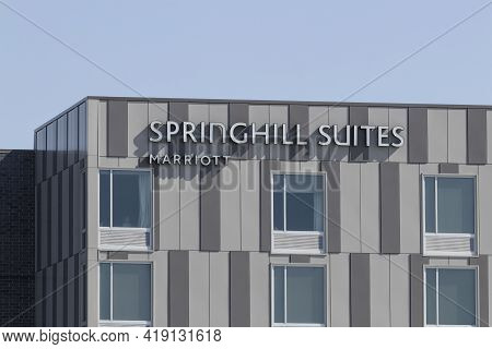 Westfield - Circa May 2021: Springhill Suites Hotel Property. Springhill Suites Hotels Is Part Of Th