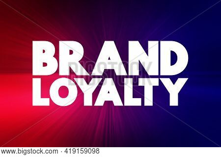 Brand Loyalty Text Quote, Business Concept Background
