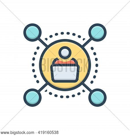 Color Illustration Icon For Campaigner Member  Politic-debat  Orator   Politicas