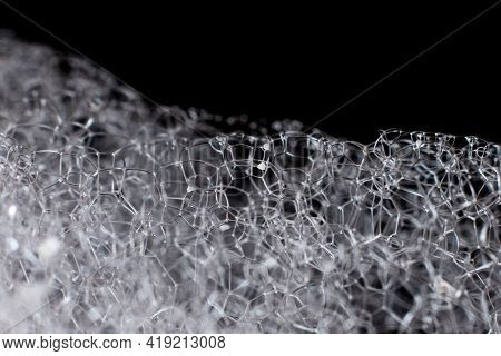 Beautiful Soap Bubble Super Closeup Stock Photo