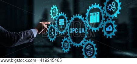 Opc Unified Architecture. Data Transmission In Industrial Networks Concept 2021