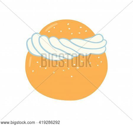 Semla, Vastlakukkel, Laskiaispulla Or Fastlagsbulle Is A Traditional Sweet Roll Made In Various Form