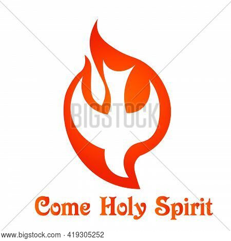 Pentecost Sunday Special Design For Print Or Use As Poster, Card, Flyer Or T Shirt