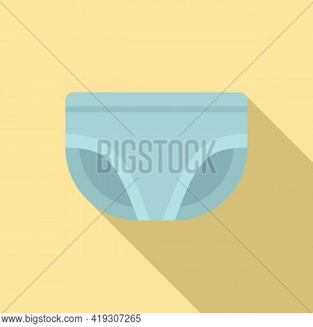Absorbing Diaper Icon. Flat Illustration Of Absorbing Diaper Vector Icon For Web Design