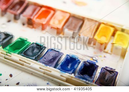Professionel aquarelle paintbox