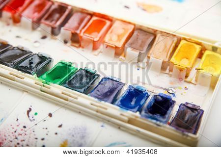 Professionel aquarelle paintbox