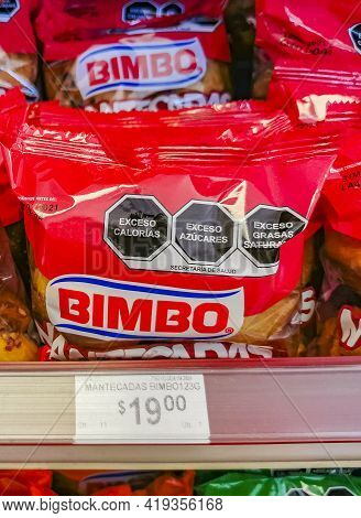 Bimbo Mantecadas Con Nuez With Nuts Packaging Supermarket In Mexico.