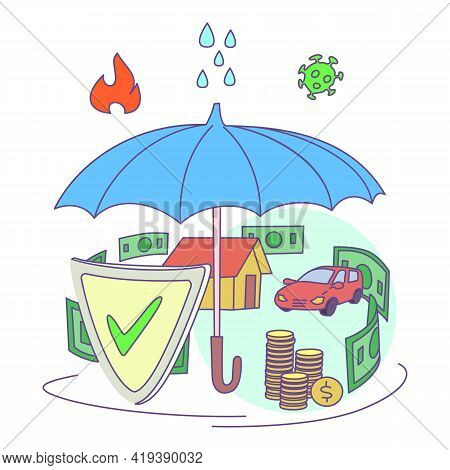 Pandemic Compensation Icon. Cartoon And Flat Of Pandemic Compensation Vector Icon For Web Design Iso