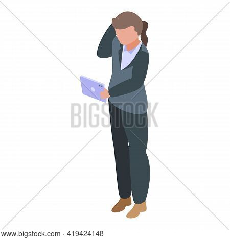 Personal Assistant Icon. Isometric Of Personal Assistant Vector Icon For Web Design Isolated On Whit